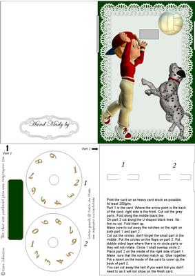 Boy and Football - Year Card Part 1