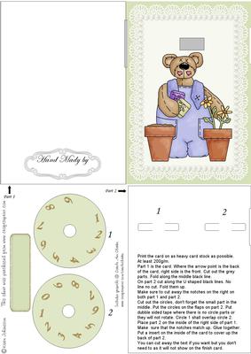 Garden Bear - Year Card Part 1