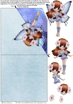 Blue Fairy - Coner Fold Back