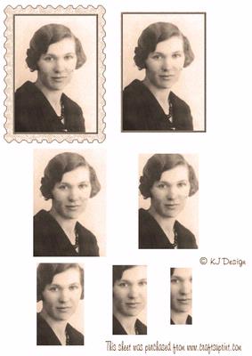 Sepia Vintage Lady