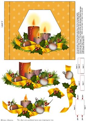3 Christmas Candles Part 1