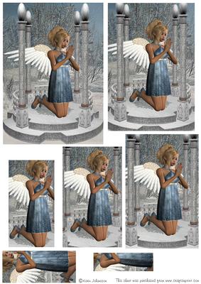 Praying Snow Angel