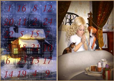 Praying Girl - Suprise Calendar