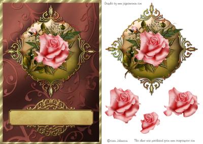 Pink Rose Card Front