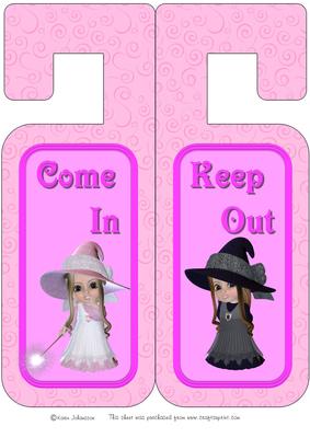 Door Hanger Girl 1