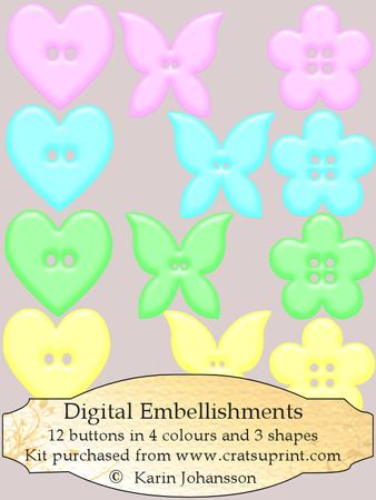 Soft Pastel Buttons