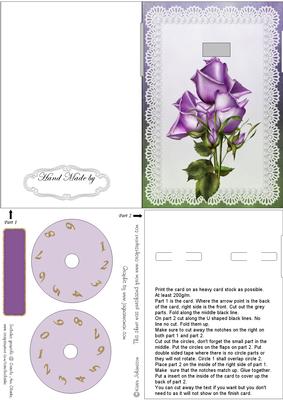 Lilac Roses- Year Card Part 1