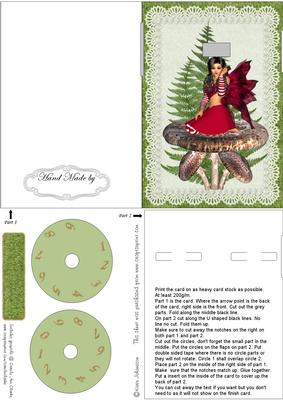 Mushroom Fairy Year Card Part 1