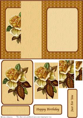 Autumn Rose - No Hole Fold Back