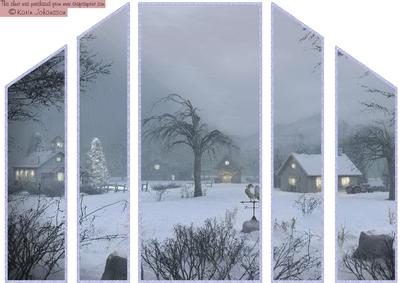Snowy Christmas Night