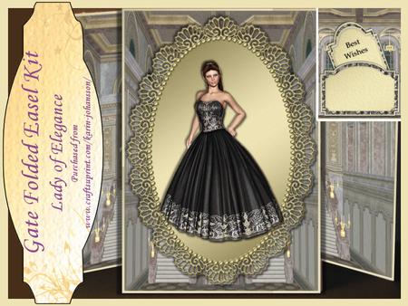 Lady of Elegance - Gate Folded Easel