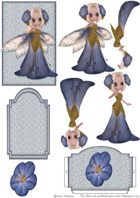 Blue Fairy - Gate Folded Easel Part 2
