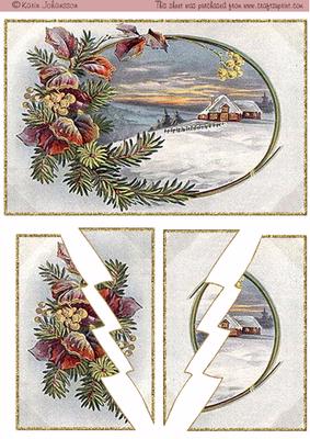 Country Christmas -wavy Edge