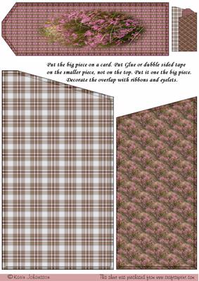 Pink Flower Pocket Card