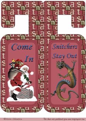 Santa Welcome Doorhanger