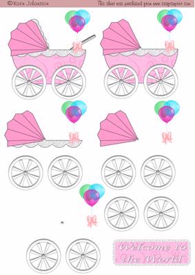 Baby Girl Pram