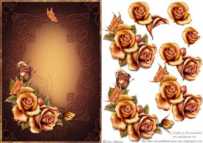 Fall Rose Card Front