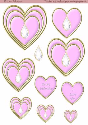 Pink Hart for Valentines Day