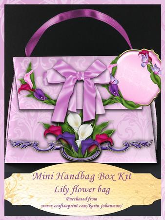 Lily Flower Bag- Handbag Box