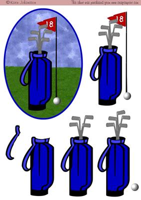 Golf Bag Blue