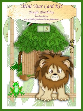 Jungle Birthday - Year Card