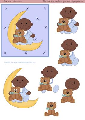 Baby Boy and Moon