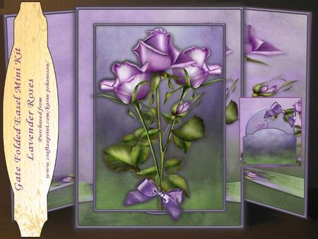 Lavender Rosese - Gate Folded Easel