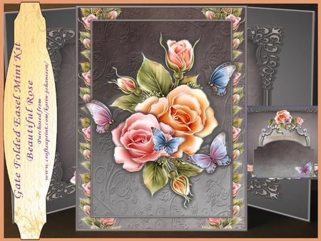 Beautiful Rose - Gate Folded Easel