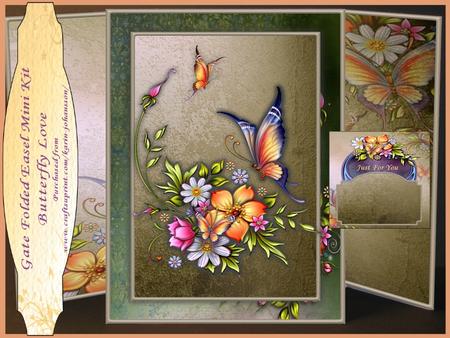 Butterfly Love - Gate Folded Easel