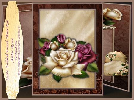 Antic Rose - Gate Folded Easel