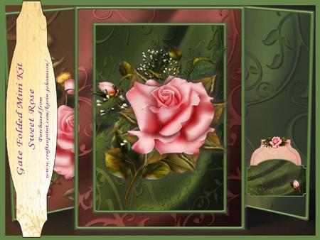 Sweet Rose - Gate Folded Easel