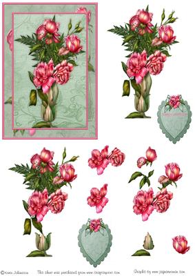 Vase of Roses