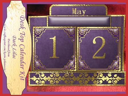 Dark Lilac - Desk to Calendar