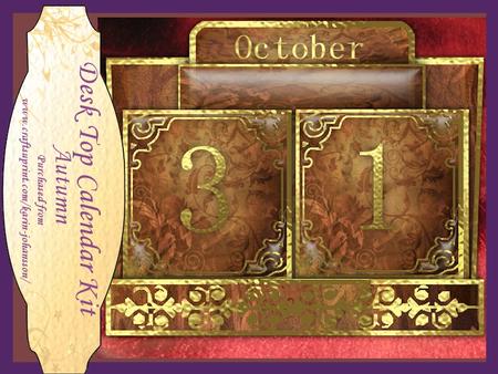 Autumn - Desk to Calender