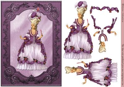 Marie Antionette A5 Card Front