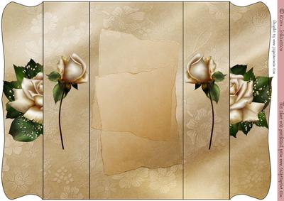 Cream Rose Gate Folded