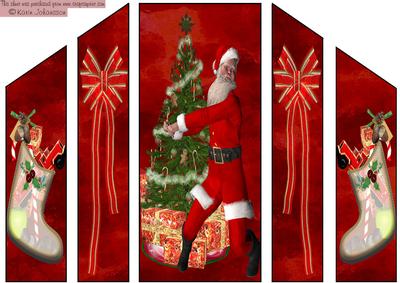 Theatre Fold Card - Rocking Santa 1