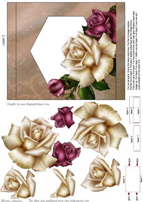 Purple and Cream Rose Cardarama Part 1