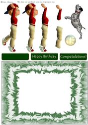 Boy and Football - Year Card Part 2