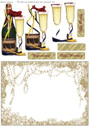Bottle and Glas -year Card Part 2