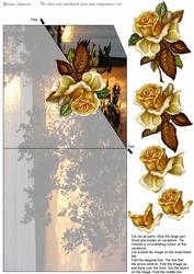 Autumn Flowers - Corner Fold Back