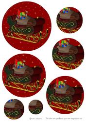 It's Soon Christmas Circle Pyramid