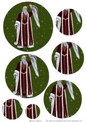 Father Christmas Circle Pyramid