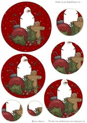 Snowman and Ginger Man Circle Pyramid