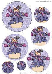 Frosty the Snowman Circle Pyramid
