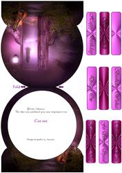 Purlpe Dream Blank Globe Card