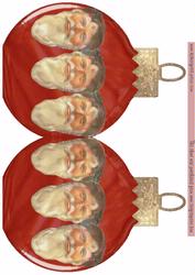 Red Ball Santa