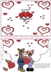 Teddy Valentine 1 - Envelope Card