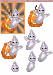 Halloween Pumpkin and Ghost