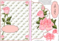 I Love You - Rose - Envelope Card